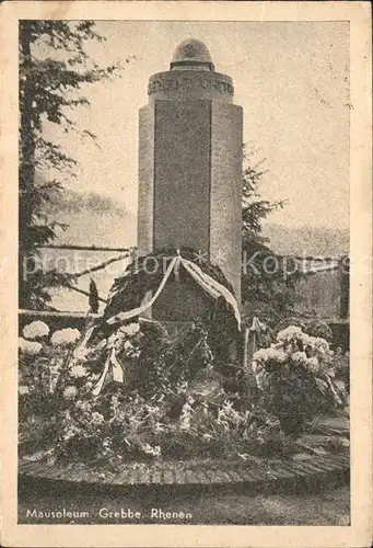 Grebbe Mausoleum Denkmal Kat. Grebbe