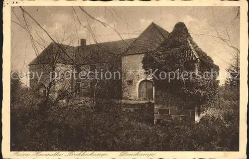 Denekamp Ruine Havezathe Breklenkamp Kat. Dinkelland