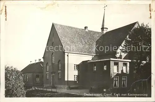 Dedemsvaart Geref Kerk met Kosterswoning Kirche Kat. Dedemsvaart