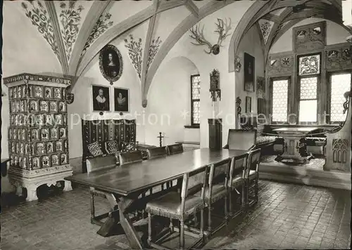 Burg Eltz Fahnensaal im Rodendorfer Haus Kat. Muenstermaifeld