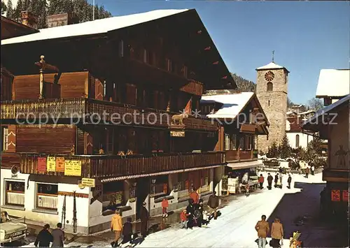 Adelboden Dorfstrasse Kirche Kat. Adelboden