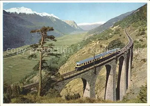 Loetschbergbahn Blauer Pfeil Suedrampe Wallis  / Loetschenpass /Rg. Gastere