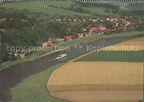 Wesergebirge Weserpartie Kat. Rinteln