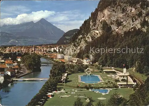 Interlaken BE Strandbad Niesen  Kat. Interlaken