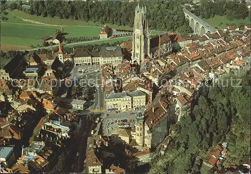 Fribourg FR Fliegeraufnahme Kat. Fribourg FR