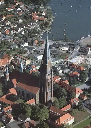 Schleswig Schlei St Petri Dom zu Schleswig Fliegeraufnahme Kat. Erfde