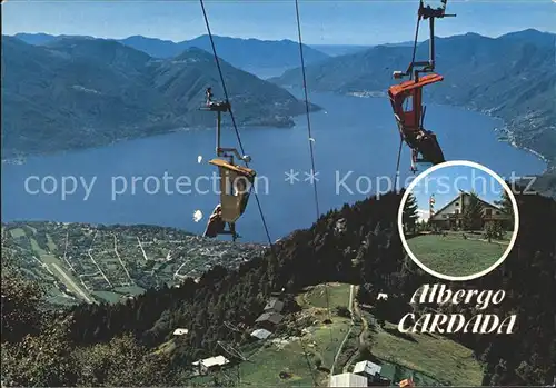 Cardada Albergo  Ristorant Seilbahn Lago Maggiore Kat. Locarno