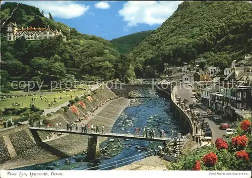 Lynmouth River Lyn Kat. Grossbritannien