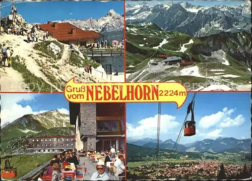 Nebelhorn Bergbahn Alpenpanorama Bergrestaurant Kat. Oberstdorf