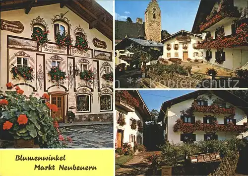 Markt Neubeuern Blumenwinkel Kirche Kat. Neubeuern Inn