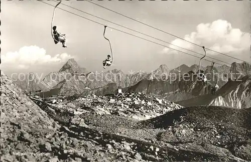 Nebelhorn Sessellift mit Hochvogel Kat. Oberstdorf