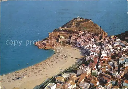 Tossa de Mar Fliegeraufnahme mit Strand Kat. Costa Brava