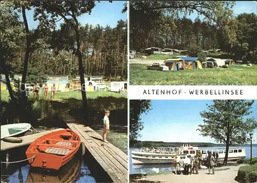 Werbellinsee Altenhof Camping Bootssteg Kat. Schorfheide