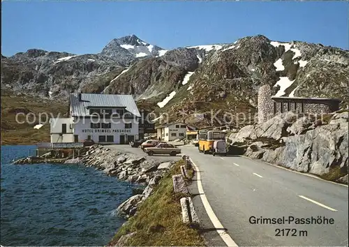 Grimsel Pass Passhoehe Hotel St Christophorus Kapelle Kat. Grimsel