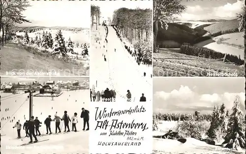 Astenberg Skigebiet am Kahlen Asten Schanez Nesselbachtal Kat. Schmallenberg