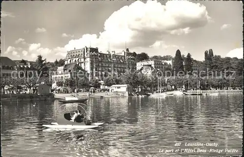 Lausanne Ouchy Port et Hotel Beau-Rivage Palace / Lausanne /Bz. Lausanne City