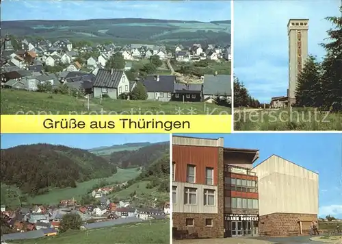 Thueringen Region Schnett Masserberg Rennsteigwarte Fehrenbach Heubach  Kat. Erfurt