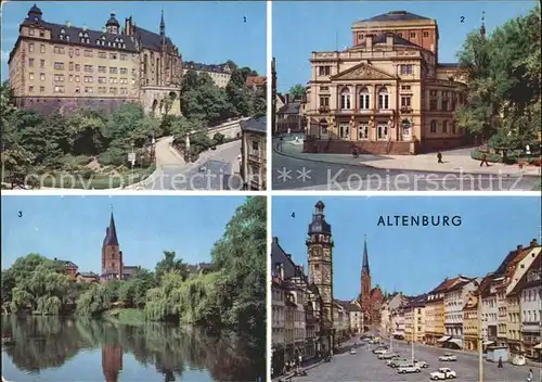 Altenburg Geising Schloss Landestheater Kleiner Teich Markt Kat. Geising