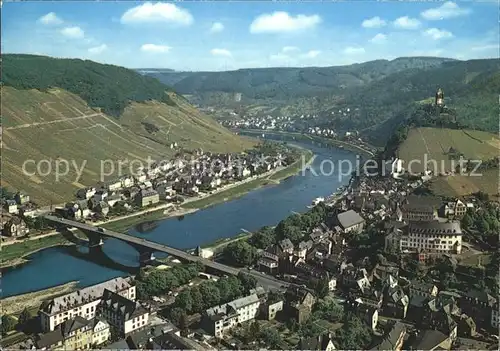 Cochem Mosel Blick vom Pinnerkreuz Kat. Cochem