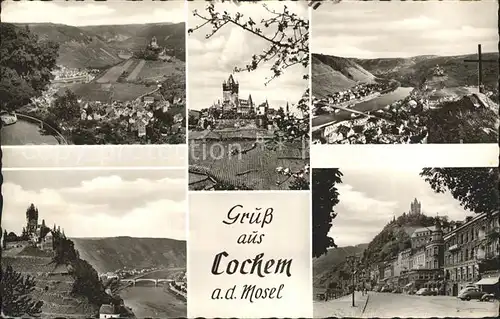 Cochem Mosel Stadtansicht Kat. Cochem