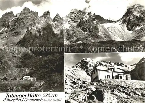 Silvretta Hochalpenstrasse Tuebinger Huette Kat. Gaschurn