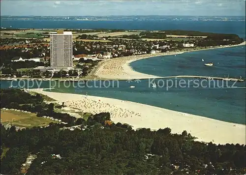 Travemuende Ostseebad Fliegeraufnahme Strand Kat. Luebeck