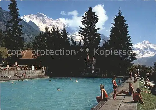 Wengen BE Schwimmbad Jungfrau Breithorn  Kat. Wengen