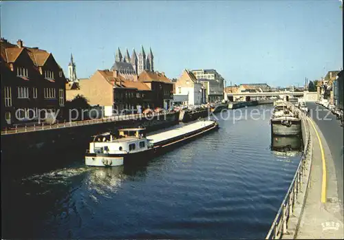 Tournai Hainaut L`Escaut et la Cathedrale Kat. 