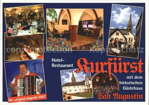 Bornhofen Kamp Hotel Restaurant Kurfuerst Historisches Gaestehaus Hausmusik Kat. Kamp Bornhofen