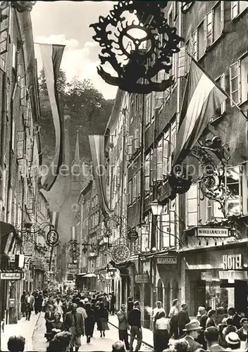 Salzburg Oesterreich Getreidegasse  Kat. Salzburg