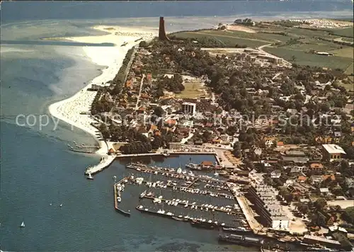 Laboe Ostseebad Hafen Marine Ehrenmal Fliegeraufnahme