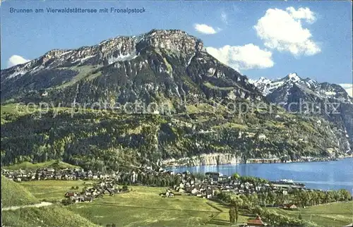 Brunnen Vierwaldstaettersee SZ Fronalpstock Kat. Brunnen