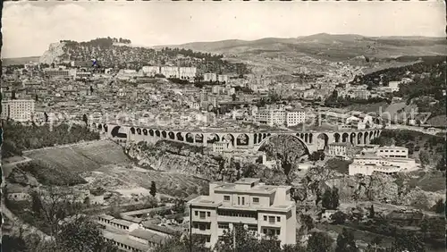 Constantine Fliegeraufnahme mit Viadukt Kat. Algerien