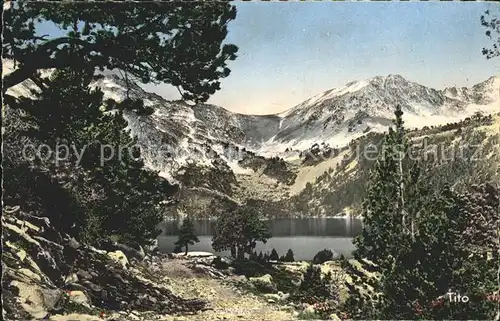 Vallee d Aure Bords du Lac d Aubert Kat. Arreau