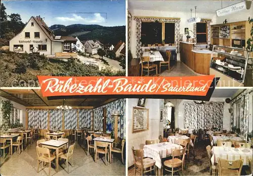 Letmathe Oestrich Ruebezahl Baude Gaststube Theke Kat. Iserlohn