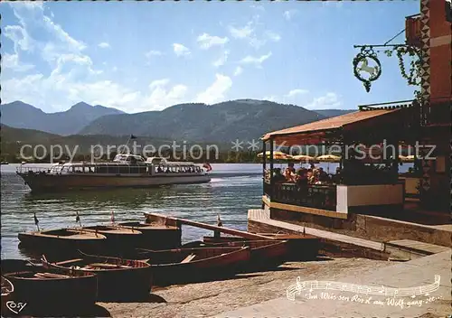 St Wolfgang Wolfgangsee Landungsplatz Weisses Roessl Kat. St. Wolfgang im Salzkammergut