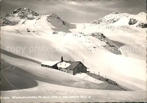 Wiesbadener Huette Piz Buin Signalhorn Gebirgspanorama Kat. Partenen Montafon