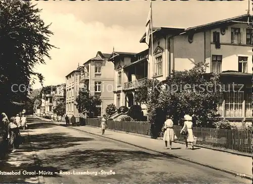 Graal-Mueritz Ostseebad Rosa Luxemburg Strasse / Seeheilbad Graal-Mueritz /Bad Doberan LKR