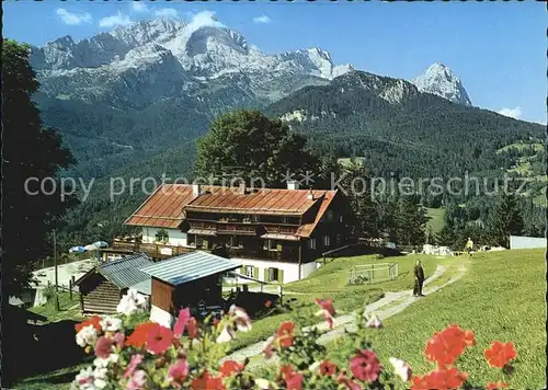 Eckbauer Alm Hochblassen Alpspitze Zugspitze Berggasthof Eckbauer / Garmisch-Partenkirchen /Garmisch-Partenkirchen LKR