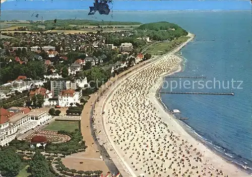 Travemuende Ostseebad Fliegeraufnahme Kat. Luebeck