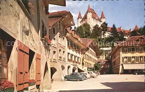 Thun BE Rathausplatz Schloss Kat. Thun