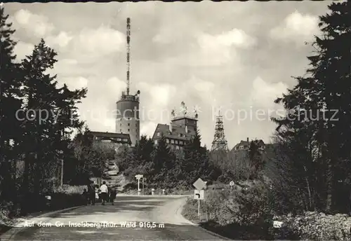 Grosser Inselsberg Restauration mit UKW Sendeanlage Kat. Brotterode