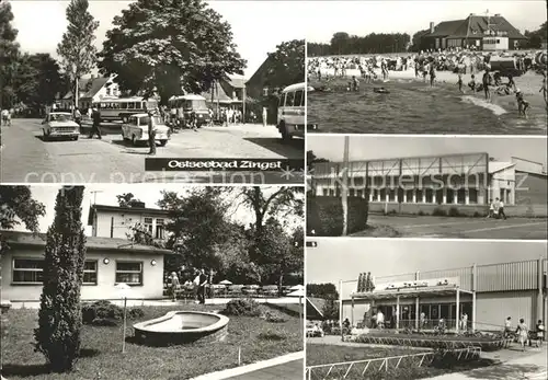 Zingst Ostseebad Fischmarkt Milchbar Gaststaette Kurhaus Kaufhalle Kat. Zingst Darss