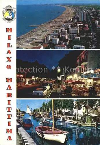 Milano Marittima Fliegeraufnahme Hafen  Kat. Cervia