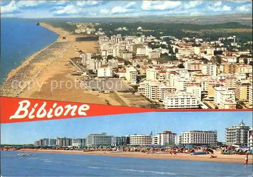 Bibione Fliegeraufnahme mit Strand