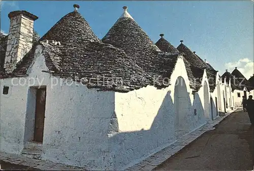 Alberobello Apulien Trulli Zona Monti Rundhaeuser Kat. Bari