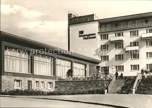 Rauschenbach Neuhausen FDGB Erholungsheim Paul Gruner / Neuhausen Erzgebirge /Mittelsachsen LKR