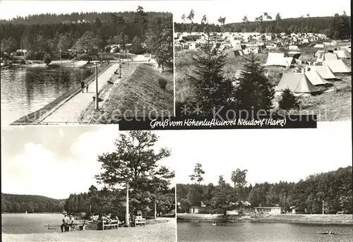 Neudorf Harzgerode Uferpromenade Birnbaumteich Campingplatz Kat. Harzgerode