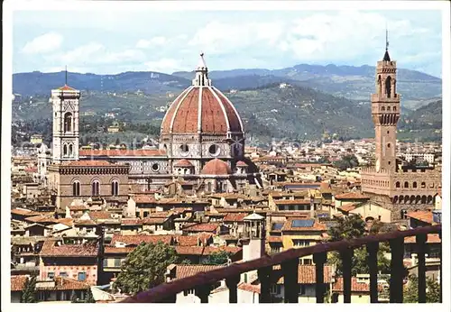 Firenze Toscana Stadtbild mit Dom Palast Kat. Firenze