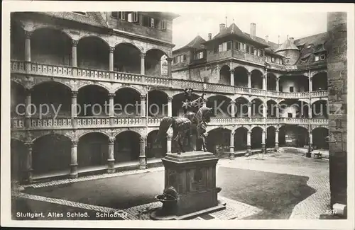 Stuttgart Altes Schloss Schlosshof Kat. Stuttgart